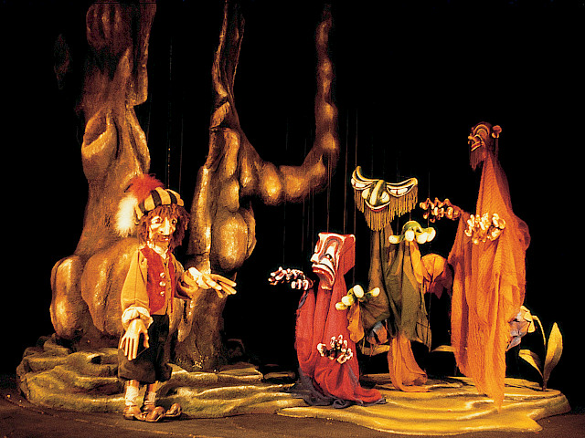 Szenenfoto: Fantasius Pan oder der Puppenspieler und sein fantastisches Märchen