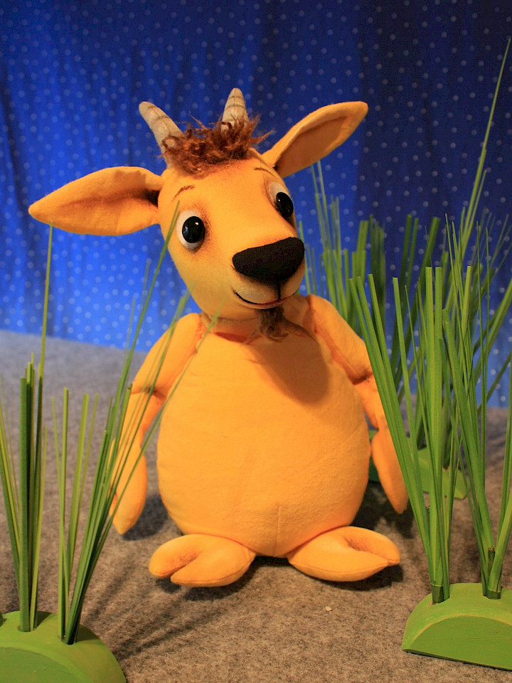 Frecher kleiner Ziegenfritz