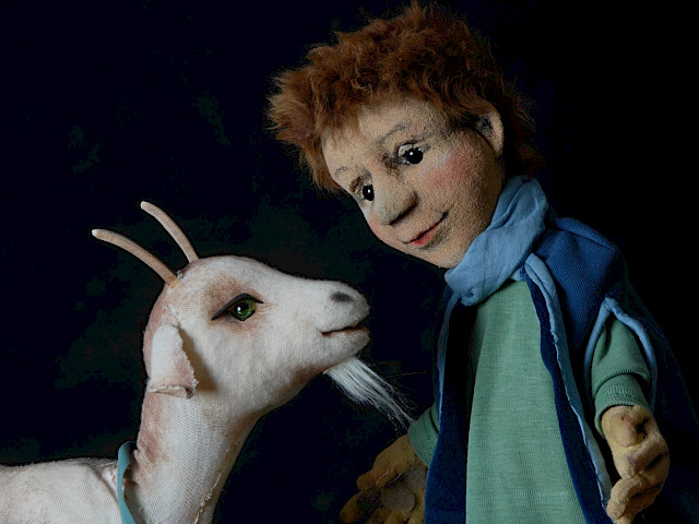 Szenenfoto: Simon und das Kind in der Krippe