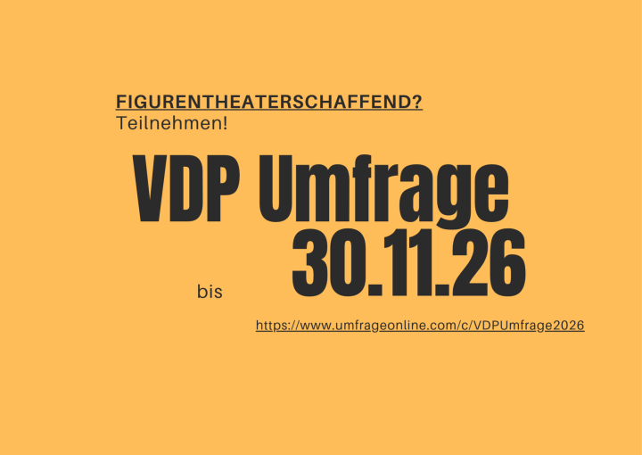 Umfrage zur wirtschaftlichen und sozialen Lage im Figurentheater ist eröffnet